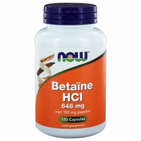 NOW Betaine HCL 648mg 120cap