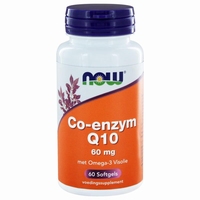 NOW Co Q10  60mg met omega 3 60sft