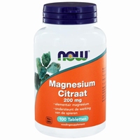 NOW Magnesium citrate 200mg 100tab