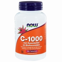 NOW Vitamine C 1000mg bioflav & rose hips 100tab