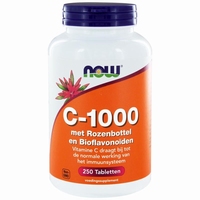 NOW Vitamine C 1000mg bioflav & rose hips 250tab