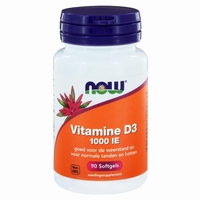 NOW Vitamine D3 1000IE  90softgels