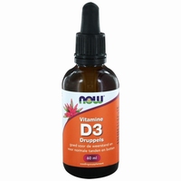 NOW Vitamine D3 druppels  400ie 60ml