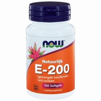 NOW Vitamine E 200IU natuurlijke gemengde tocoferolen 100sft
