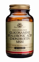 Solgar 1316 Glucosamine Hyaluronic Acid Chondroitin 60tb