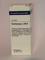 VSM Staphysagria LM18 globuli 4g