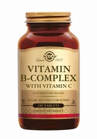 Solgar 0200 Vitamine B-Complex with Vitamin C 100tabl