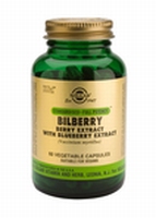 Solgar 4110 Bilberry Berry Extract (Bosbes) 60vcaps