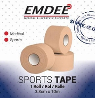 Emdee sporttape breed 3,8cmx10m beige 1rol