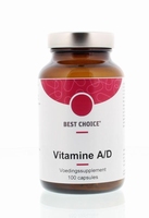 TS Choice Vitamine  A en D kabeljauwlever 100ca