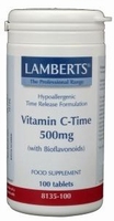 Lamberts Vitamine C 500 time released & bioflavonoiden 100ta