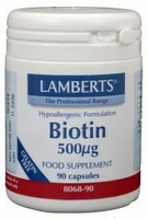 Lamberts Vitamine B8 Biotin 500 mcg 90vc