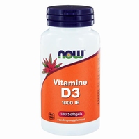 NOW Vitamine D3 1000IE 180softgels
