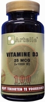 Artelle Vitamine D3 25 mcg 100sft