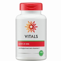 Vitals IJzer 25 mg met Vitamine C 100cap