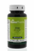 Sanopharm Zink 7.5 mg wholefood 30cap