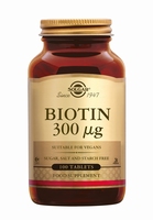 Solgar 0280 Biotin Vitamine B4 (B8) 300 µg 100tabl