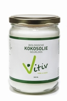 Vitiv Kokosolie geurloos BIO  500ml in glas