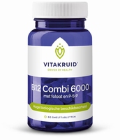 Vitakruid B12 Combi 6000 met folaat & P-5-P  60smelttabl