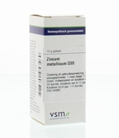 VSM Zincum metallicum D30 globuli 10g