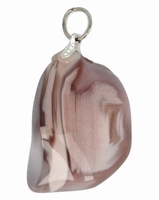 Agaat Botswana roze hanger 1st