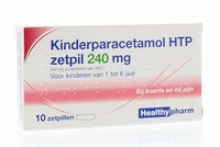 Healthypharm Kinderparacetamol 240mg 10zetpillen