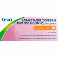 Teva Paracetamol Coffeine 500/50mg 50tabl