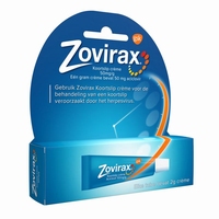 Zovirax Koortslip creme aciclovir 50mg/g 2g tube