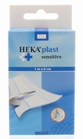Hekaplast sensitive wondpleister 10x6cm 10st