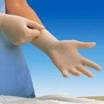 Romed Vinyl handschoenen wit poedervrij 100st