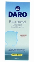 Daro Paracetamol vloeibaar framboos vanaf 3 maanden 100ml