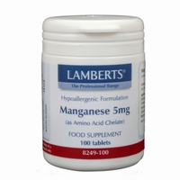 Lamberts Mangaan (manganese) 4 mg 100tabl