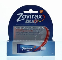 Zovirax Duo Koortslip creme aciclovir 50mg/g 2g tube
