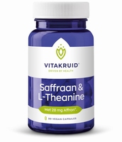Vitakruid Saffraan 28 mg (Affron) & L-Theanine 30vc