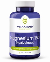 Vitakruid Magnesium 150 bisglycinaat 180tb