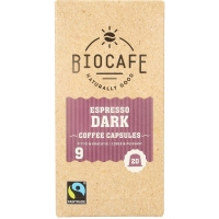 Biocafe Espresso koffiecapsules BIO fairtrade nespresso 20st