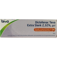 Teva Diclofenac gel extra sterk 2,23%  60g