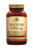 Solgar 0313 Biotin Vitamine B4 (B8)  5000µg 50caps