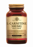 Solgar 0570 L-Carnitine 500 mg 30tabl LEVERBAAR: 1X