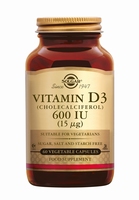 Solgar 3318 Vitamine D3 15 µg/600 IU 60caps