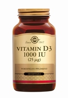 Solgar 3340 Vitamine D3 25 µg/1000 IU 100caps