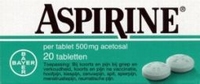 Aspirine 500mg 20tabl