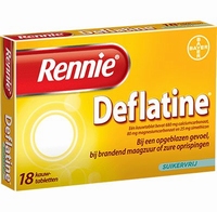 Rennie Deflatine 36kauwtabl