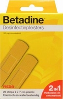 Betadine plastic jodiumpleisters 20st 2x7cm