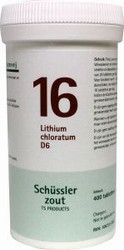 Pfluger Schusslerzout nr. 16 Litium chloratum D6 400tab