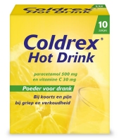Coldrex Hot Drink 10zakjes paracetamol 500mg vit C 30mg