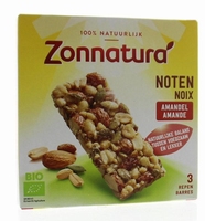 Zonnatura Muesli Noten Amandel mixreep BIO 3x25g