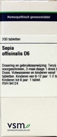 VSM Sepia officinalis  D6 200tabl