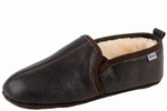 Big 3024 Vachtpantoffels zachte zool donkerbruin